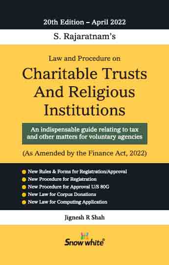  Buy LAW AND PROCEDURE ON CHARITABLE TRUSTS AND RELIGIOUS INSTITUTIONS
